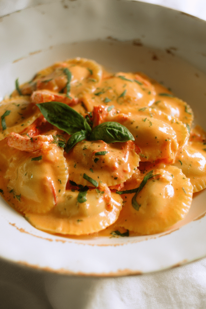 Gordon Ramsay Lobster Tortellini (w/ Vodka Sauce) Recipe