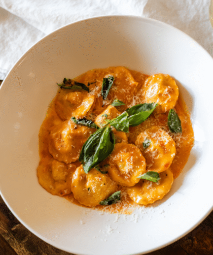 Gordon Ramsay Lobster Tortellini (w/ Vodka Sauce) Recipe